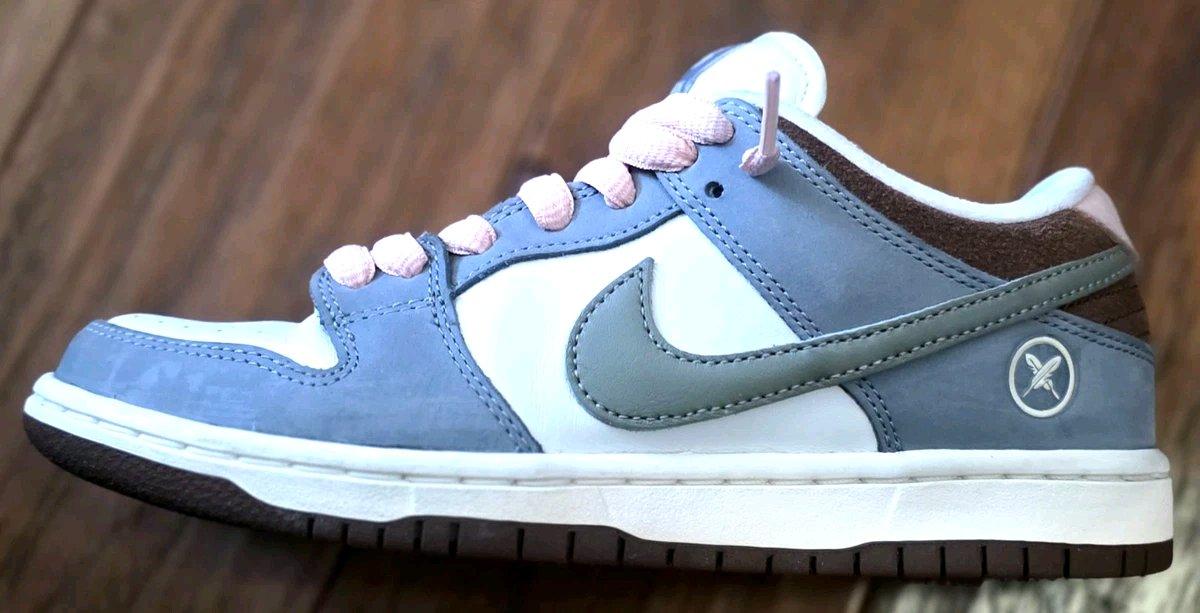 Nike SB Dunk Low Pro Qs Yuto Horigome Gray Pink White 55M7W - Addison, Michigan - FleaMarketBay