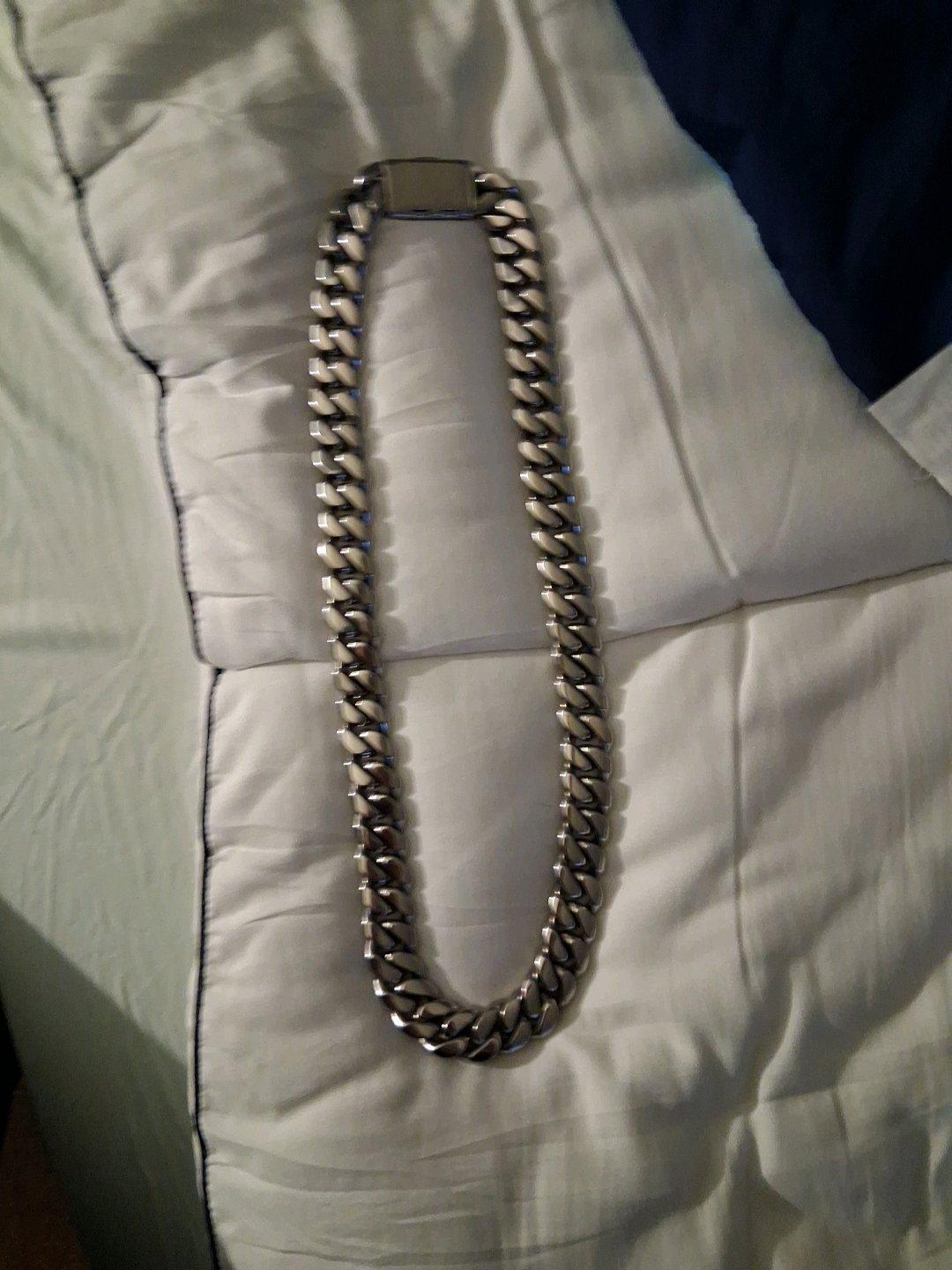26in Stainless Steel Cuban Necklace - Buffalo, New York