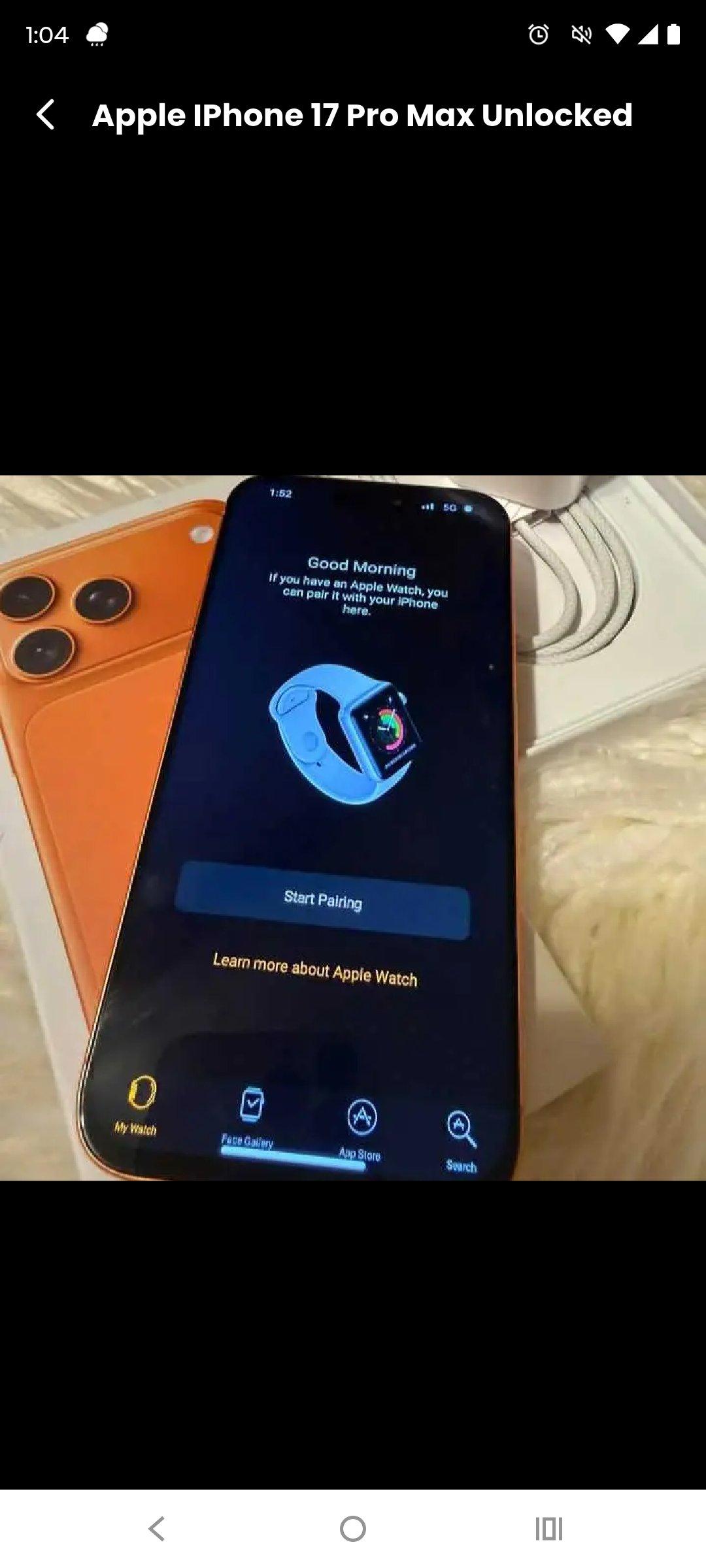 iPhone 17 Pro Max 256GB Factory Unlocked - Aberdeen, North Carolina - FleaMarketBay