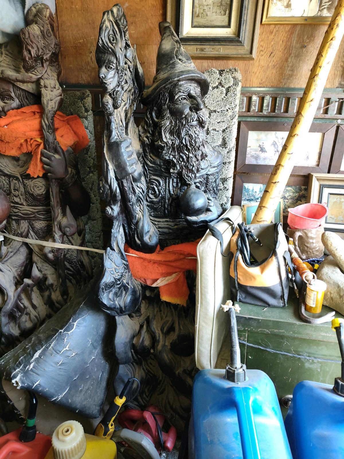 wood statues - Anderson, California - FleaMarketBay