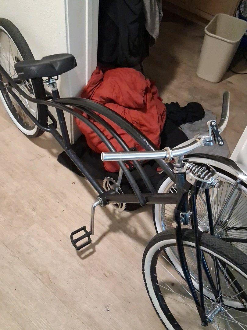 CALI CUSTOM EXTENDED BIKE FRAME W ENGINE