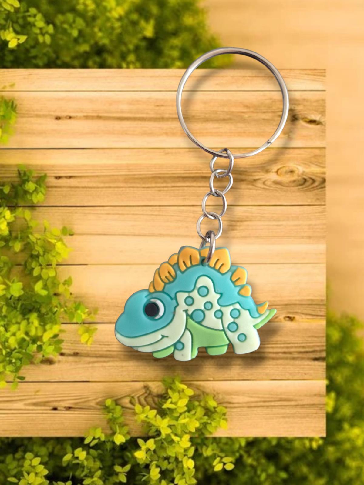 Cute Dinosaur Keychain Charm  Blue Green Stegosaurus - Lakewood, California