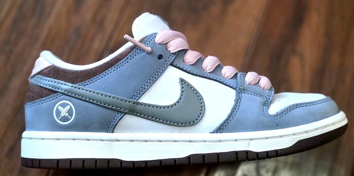 Nike SB Dunk Low Pro Qs Yuto Horigome Gray Pink White 55M7W - Addison, Michigan - FleaMarketBay