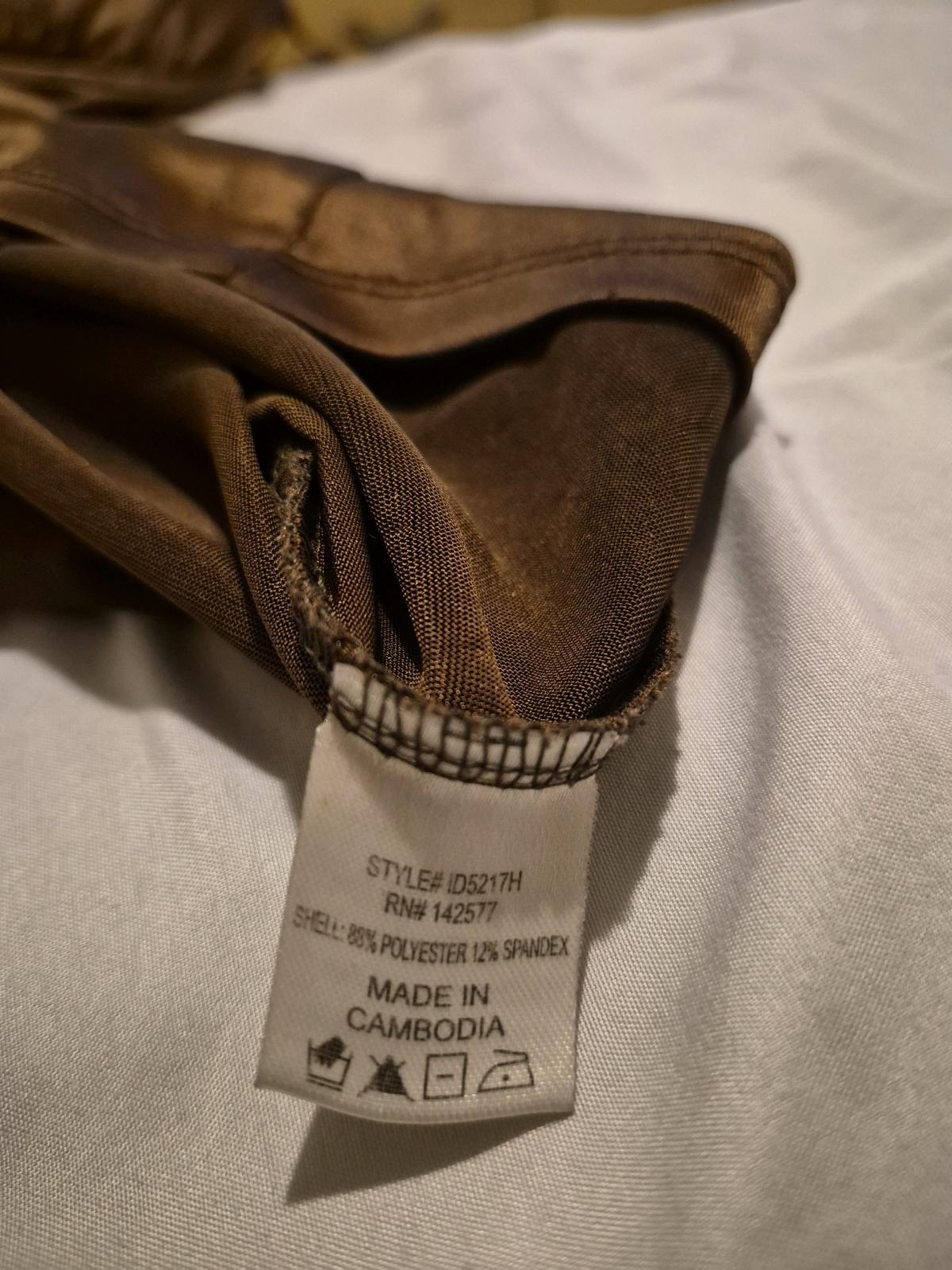 Brown Satin Fitted Mini Dress Size M Adjustable Straps - Winston Salem, North Carolina - FleaMarketBay