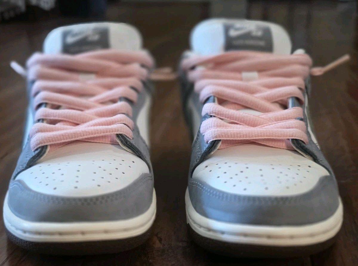 Nike SB Dunk Low Pro Qs Yuto Horigome Gray Pink White 55M7W - Addison, Michigan - FleaMarketBay