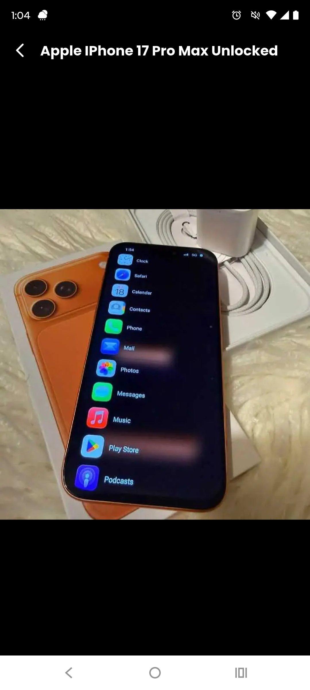 iPhone 17 Pro Max 256GB Factory Unlocked - Aberdeen, North Carolina - FleaMarketBay