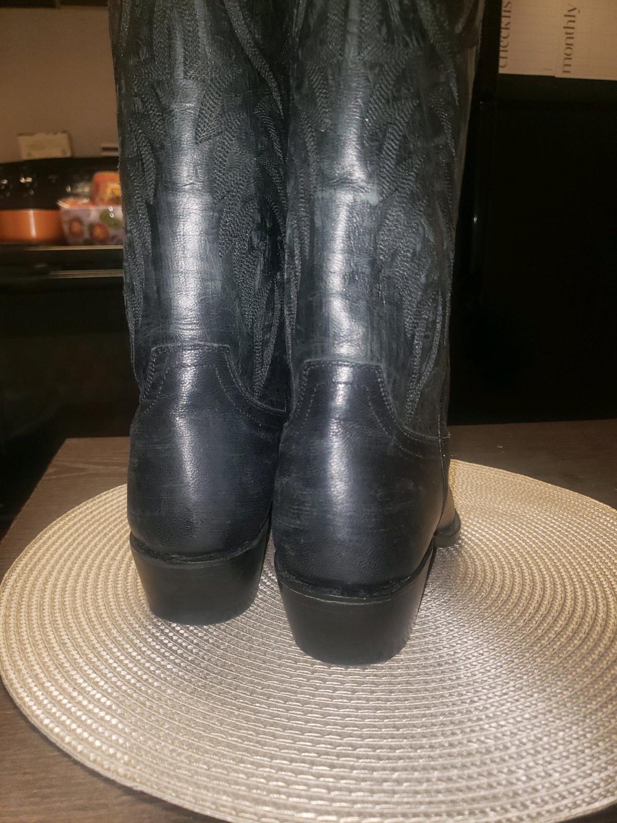 cowgirl sniptoe 13shaft brand new never worn black leather s - Hardyville, Virginia - FleaMarketBay