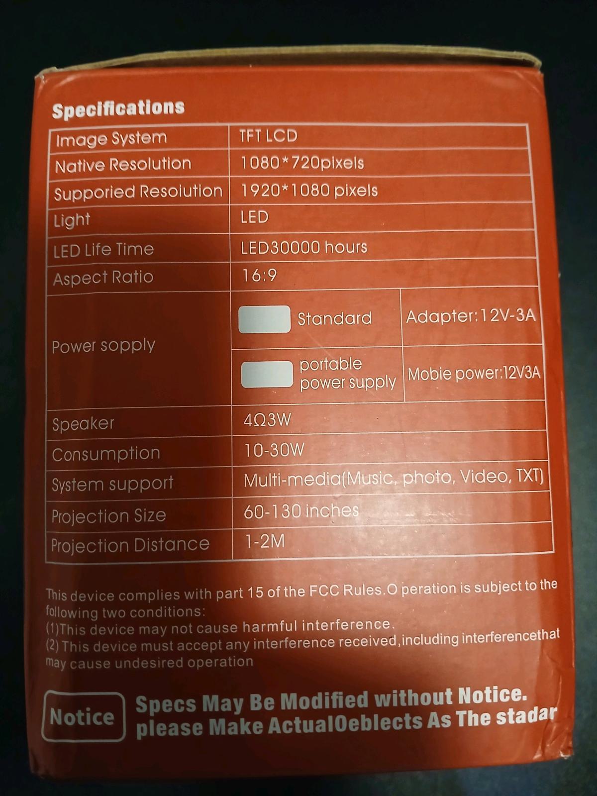 Mini Projector with Stand and YouTube - Tallahassee, Florida - FleaMarketBay