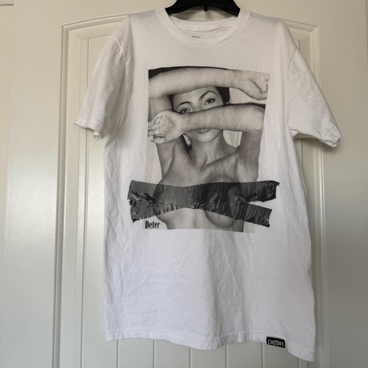 DETER Minimalist Black  White Art Tee  Editorial Portrait - Los Angeles, California