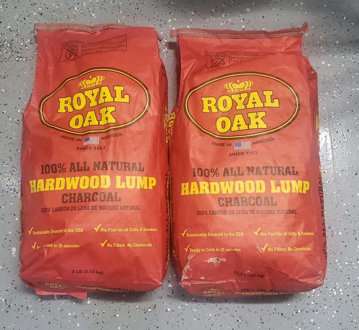 Royal Oak  100 Natural Hardwood Lump Charcoal  2 Bag Bundle