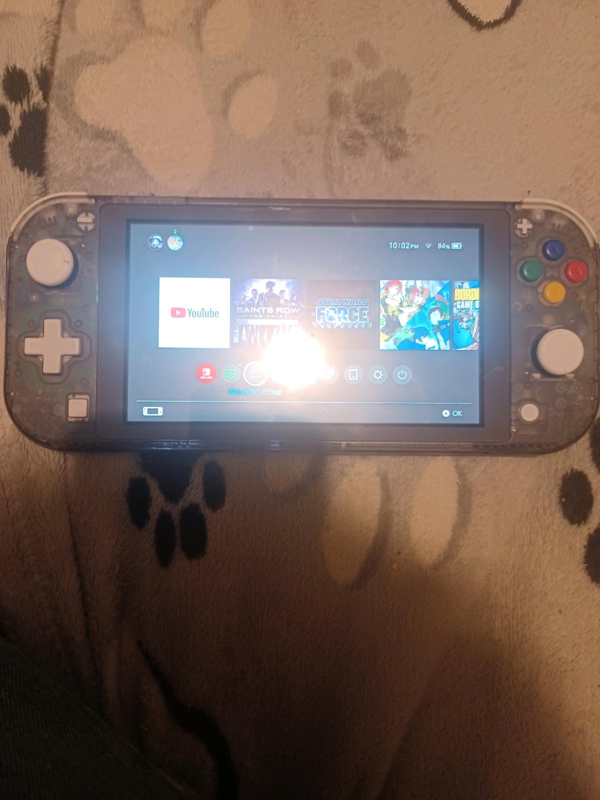 crystalclear black switch lite custom built console