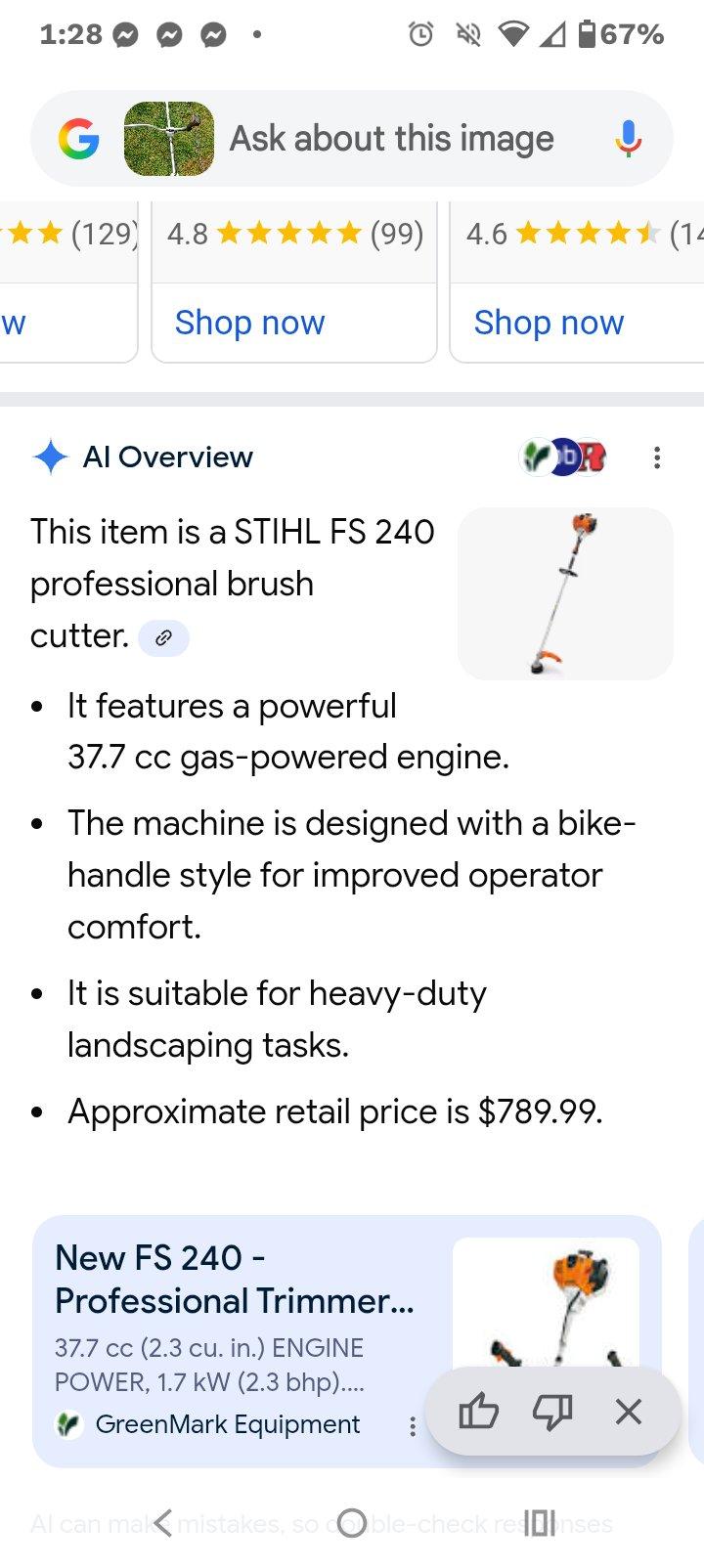 STHIL FS 240 PROFESSIONAL BRUSH TRIMMER