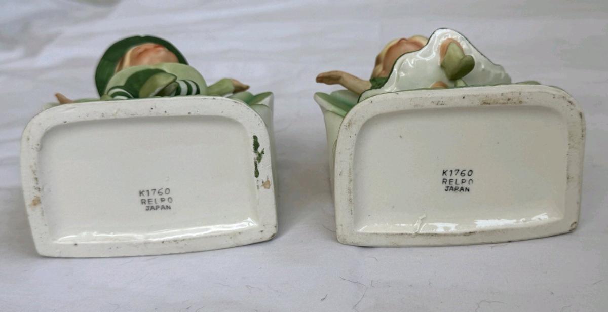 RELPO K1760 Boy  Girl Figurine Set  Made in Japan  350 FIRM - Chicago, Illinois - FleaMarketBay
