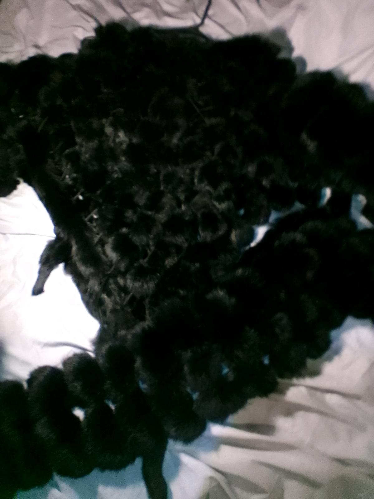 1930s 1950s black mink shaw and shoulder wrap