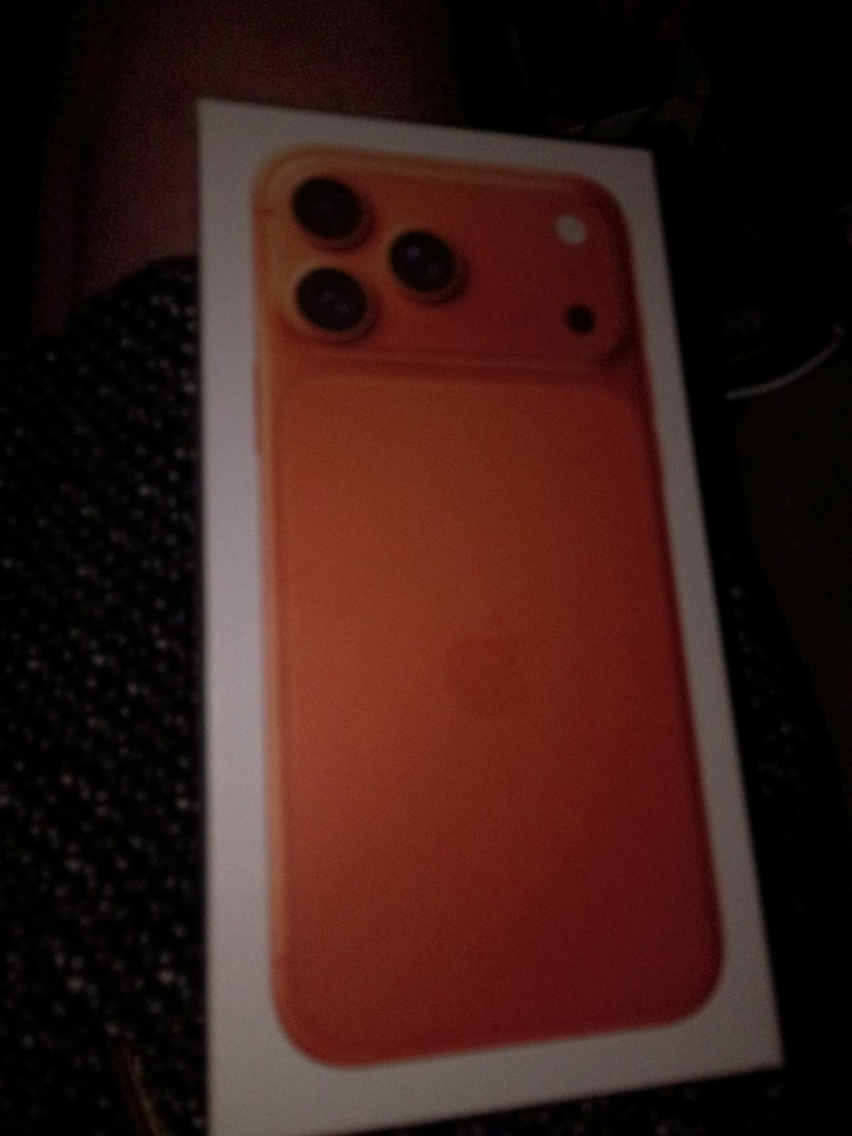 Iphone 17 promax 256gb cosmic orange unlocked in sealed box