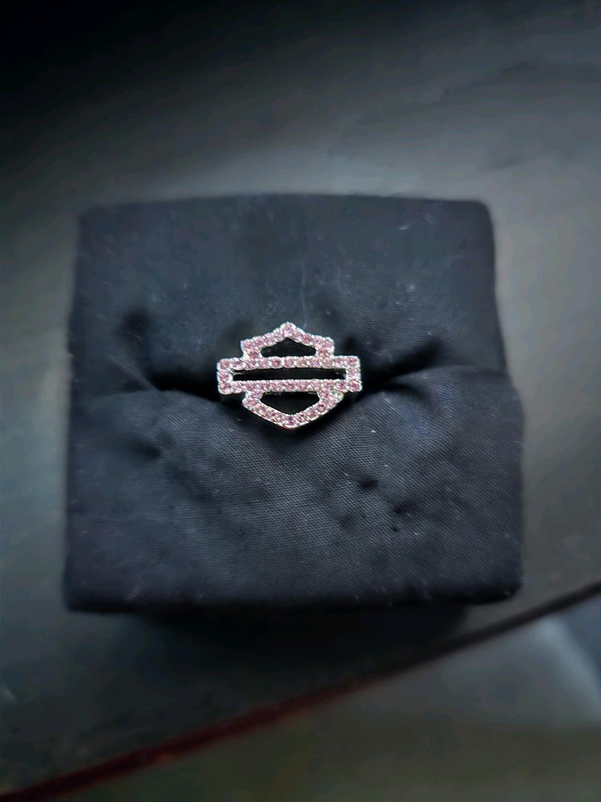 HarleyDavidson Womens Pink Label Bar  Shield Pink Swarovski - Hardin, Texas - FleaMarketBay