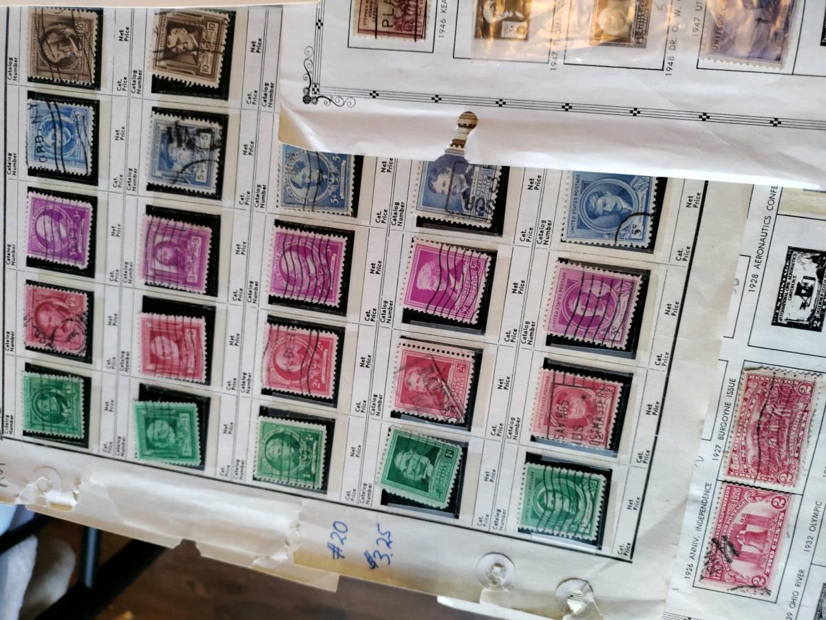 late 1800 stamps from all over from old album alot of usa - Alicia, Arkansas - FleaMarketBay