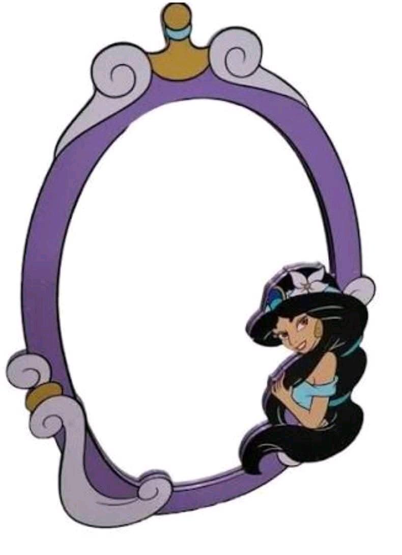 Rare Disney Princess Jasmine Vanity Wall Mirror