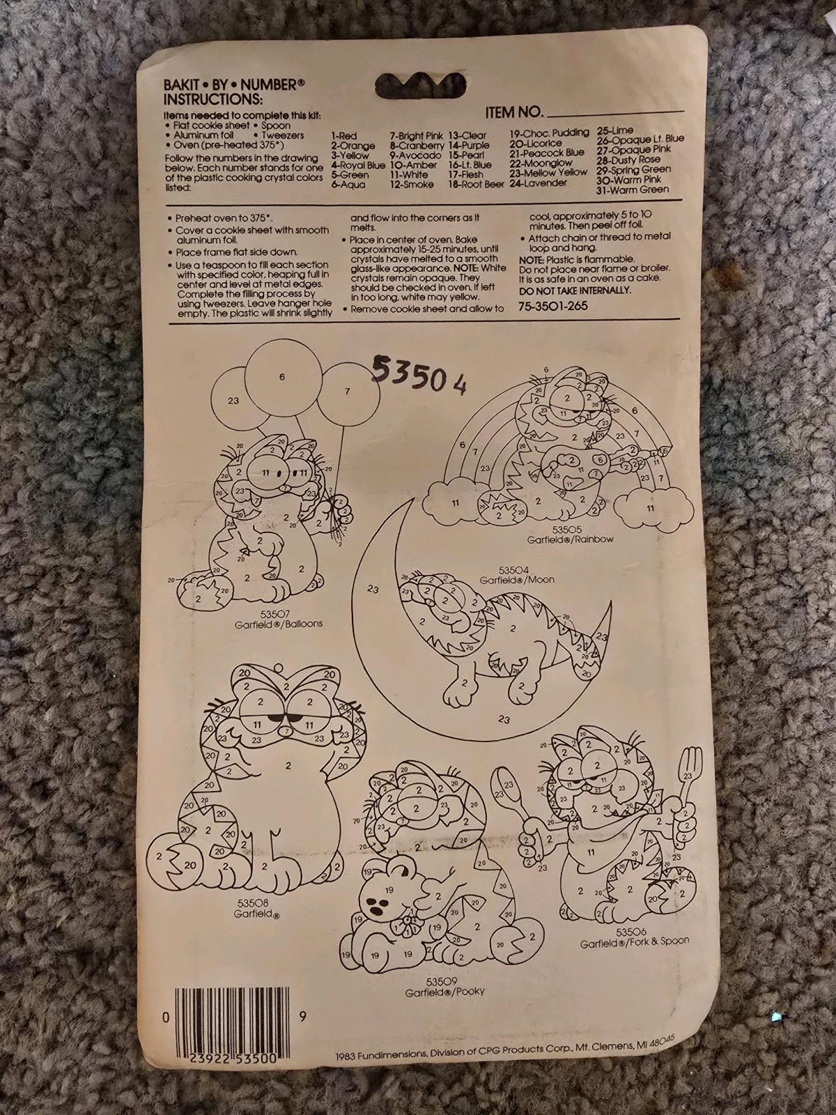 Garfield window art - Rome, Ohio - FleaMarketBay