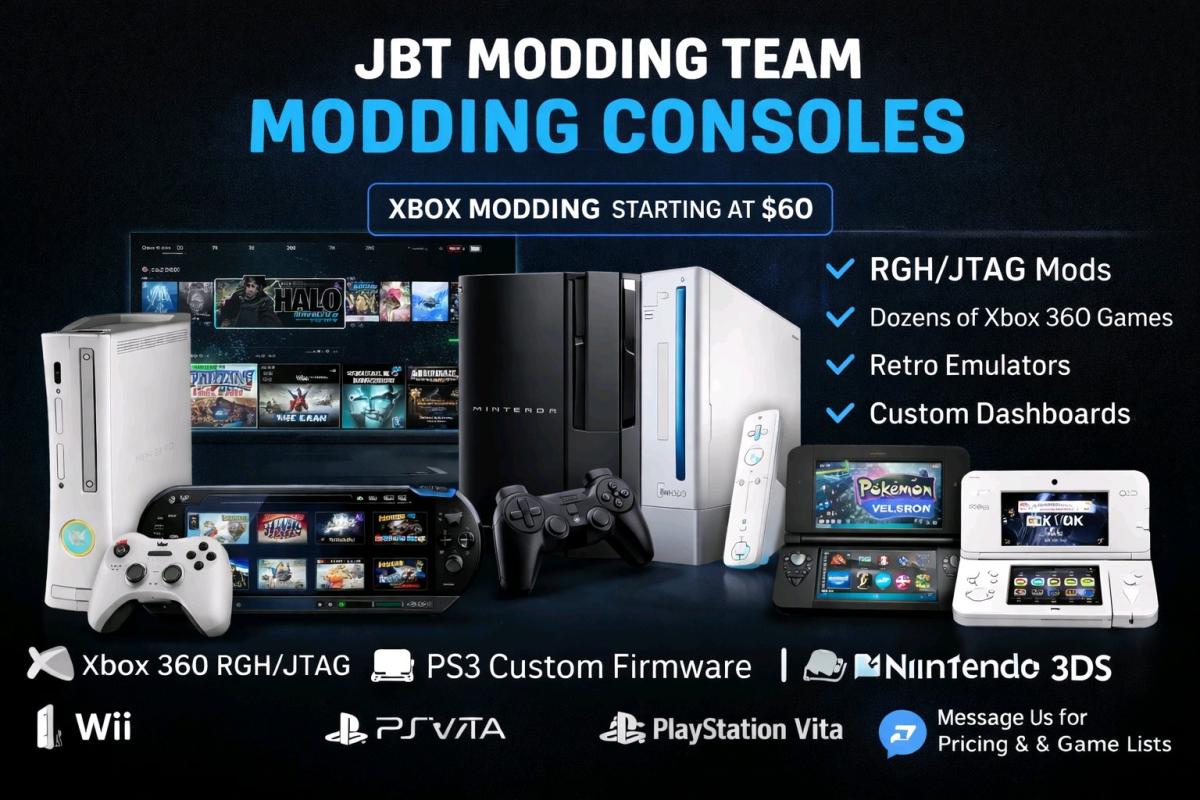 JBT Modding  Console Mods  Game Installs
