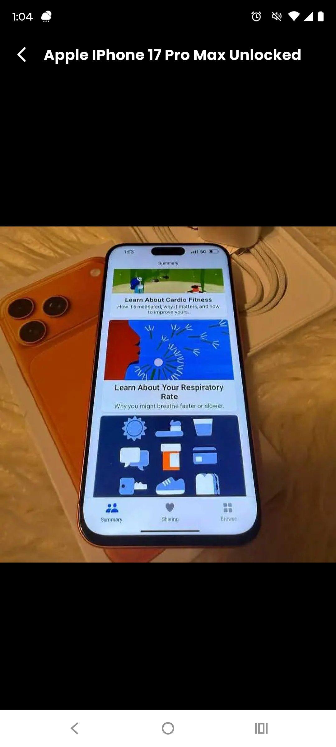 iPhone 17 Pro Max 256GB Factory Unlocked - Aberdeen, North Carolina - FleaMarketBay