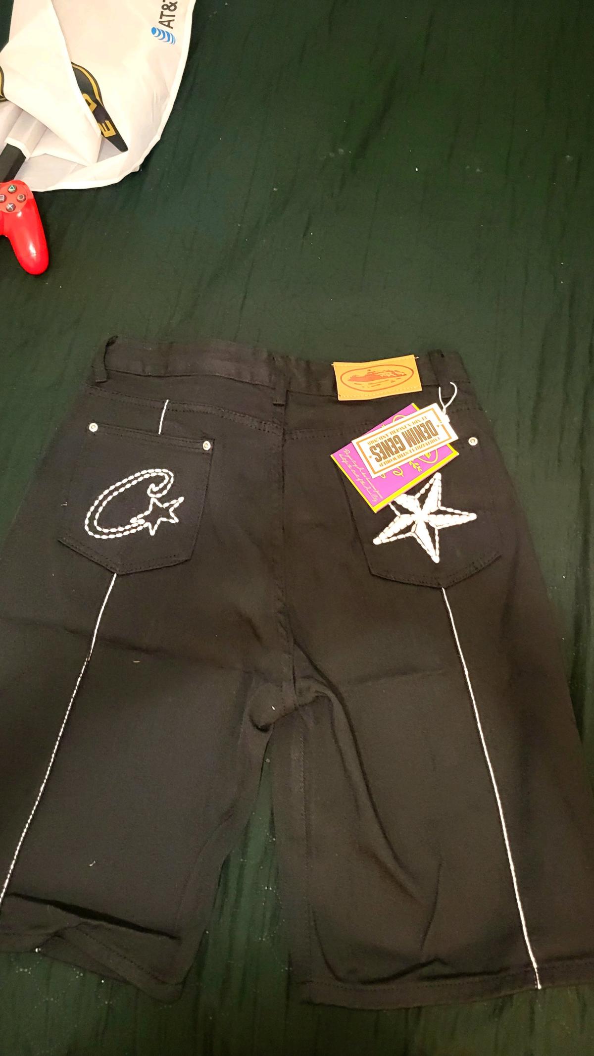 Corteiz black denim shorts - Atlanta, Georgia - FleaMarketBay