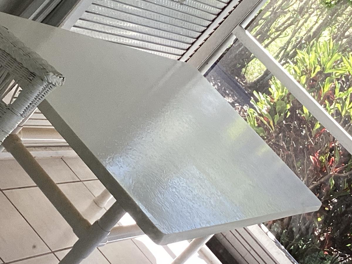 Long white pvc table