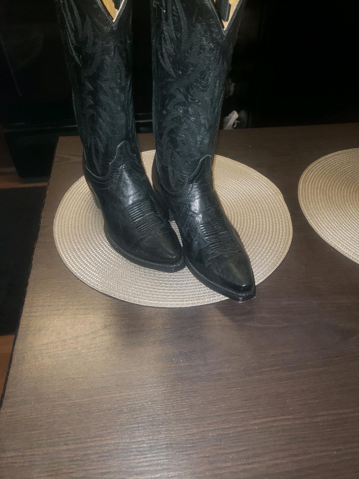 cowgirl sniptoe 13shaft brand new never worn black leather s - Hardyville, Virginia
