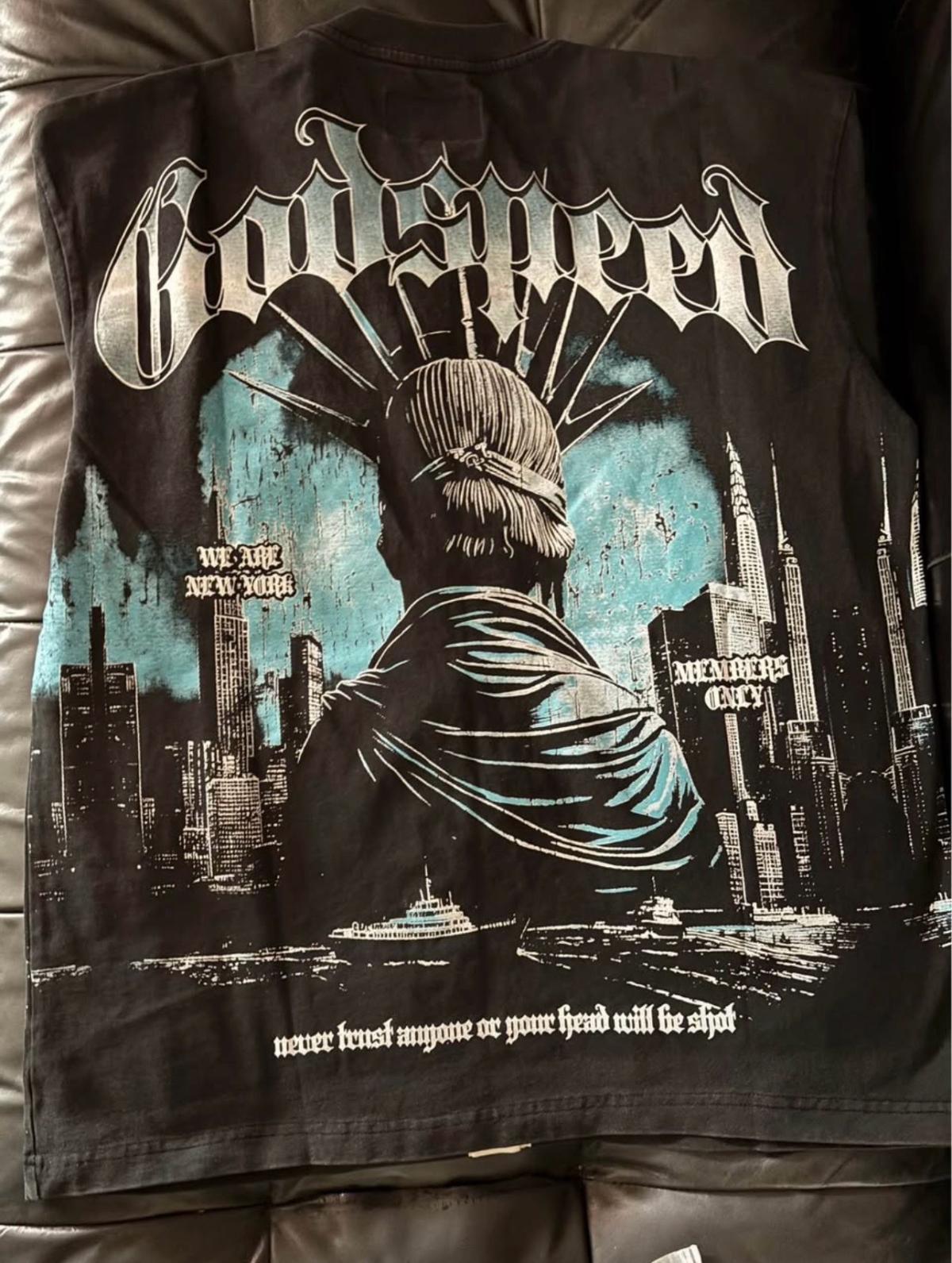 Godspeed Statue Of Liberty Shirt - Monroe Township, New Jersey - FleaMarketBay