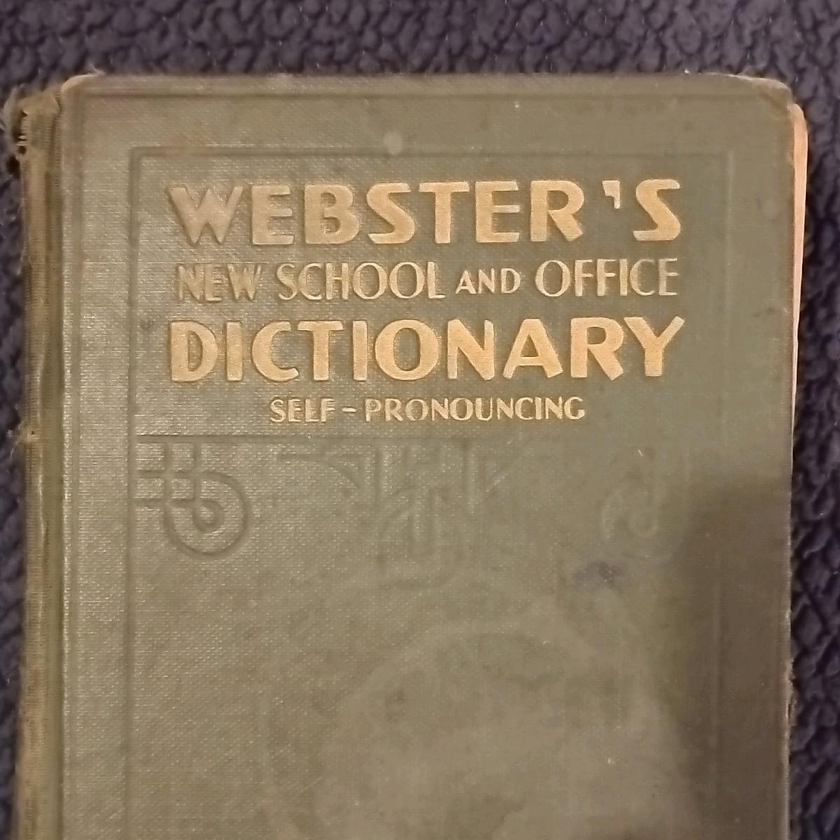 Websters new school and office dictionary 1943 edition - Arden, North Carolina