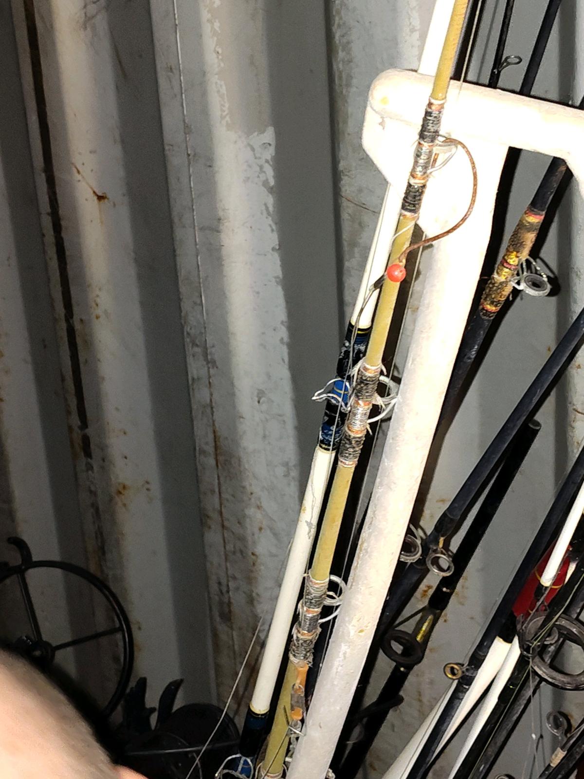 15 foot Grumman aluminum canoe fishing poles and tackle kit - Anderson, California - FleaMarketBay