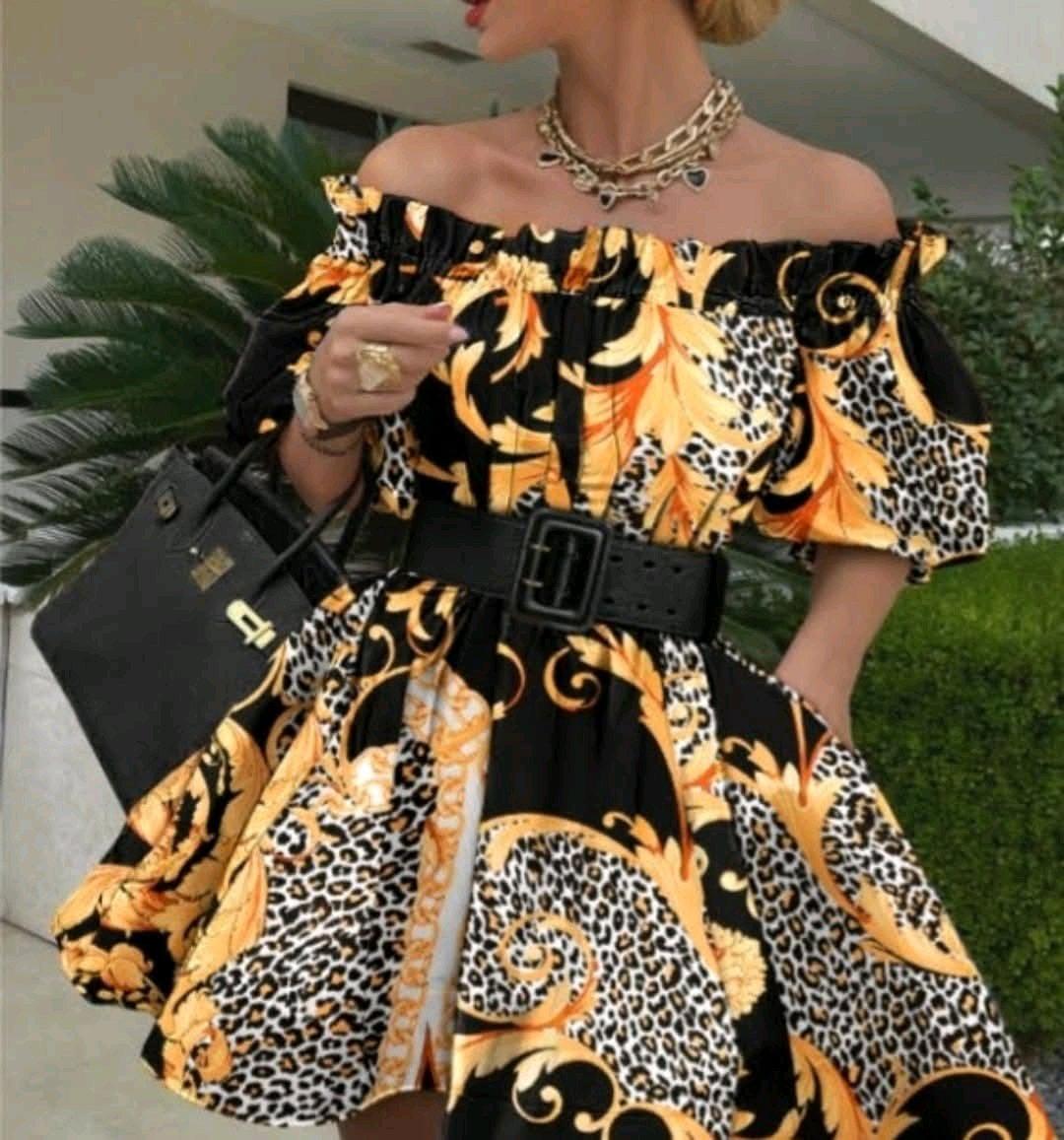 Womens Mini Dress with Belt