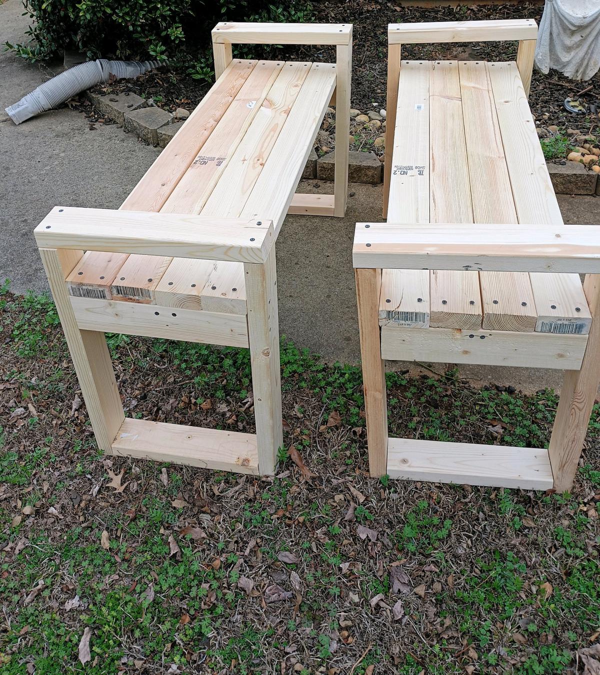 2 stool type Benches - Greenville, South Carolina - FleaMarketBay