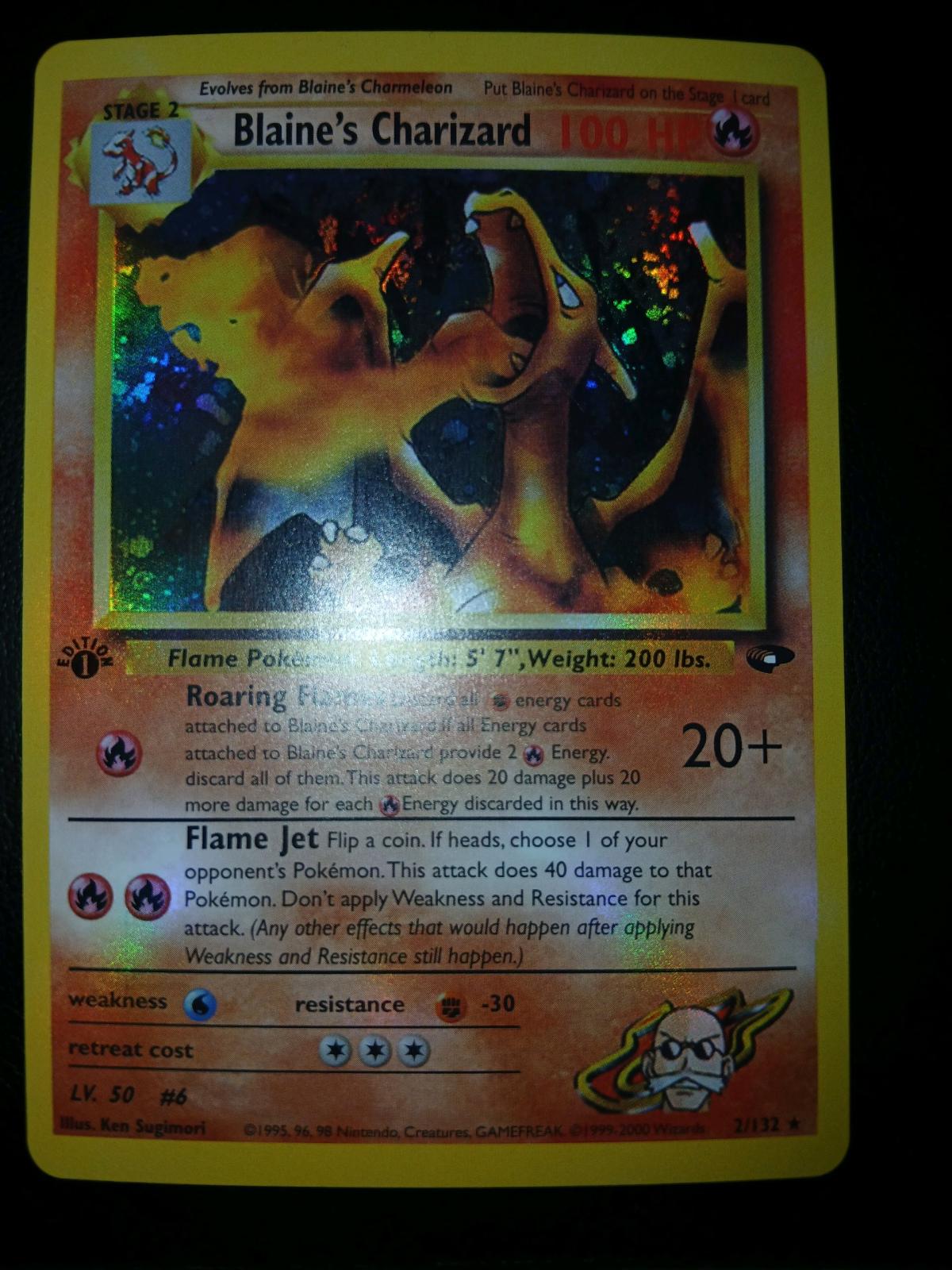 1st Edition Holo Blaines Charizard - Reno, Nevada - FleaMarketBay