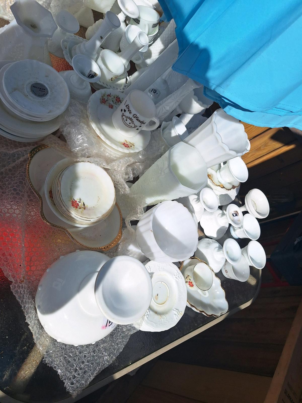 milk glass sale all or a few - Chester, South Carolina - FleaMarketBay