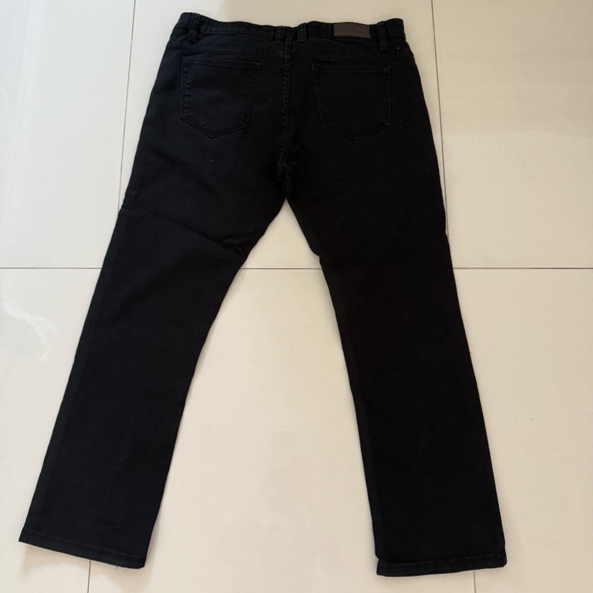 Victorious Mens Black Stretch Denim Jeans W36 L30  Cotton - Los Angeles, California - FleaMarketBay