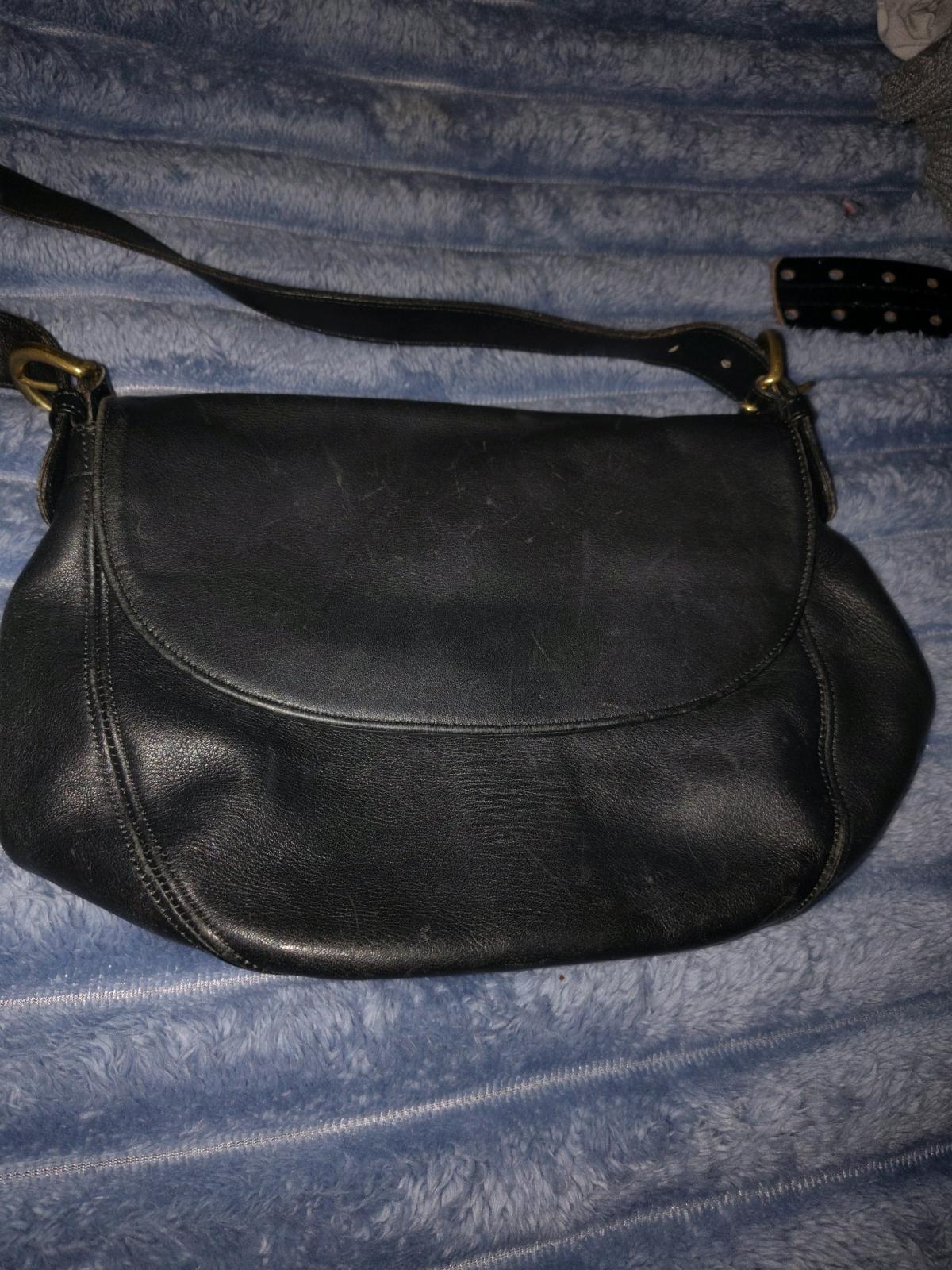 Vintage Coach Carlton Crossbody Black bag
