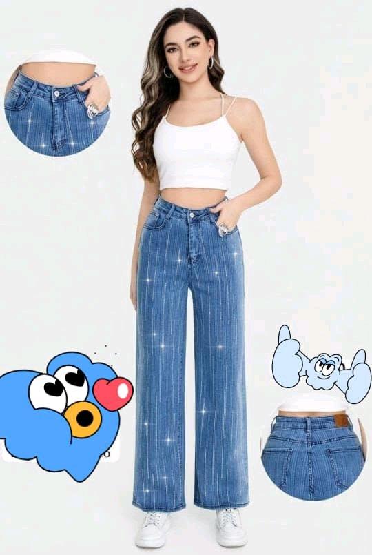 Beautiful super fashion jeans with b Brightness There are va