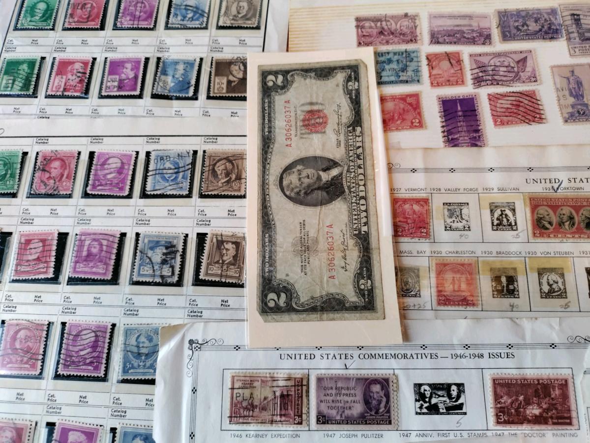 late 1800 stamps from all over from old album alot of usa - Alicia, Arkansas - FleaMarketBay
