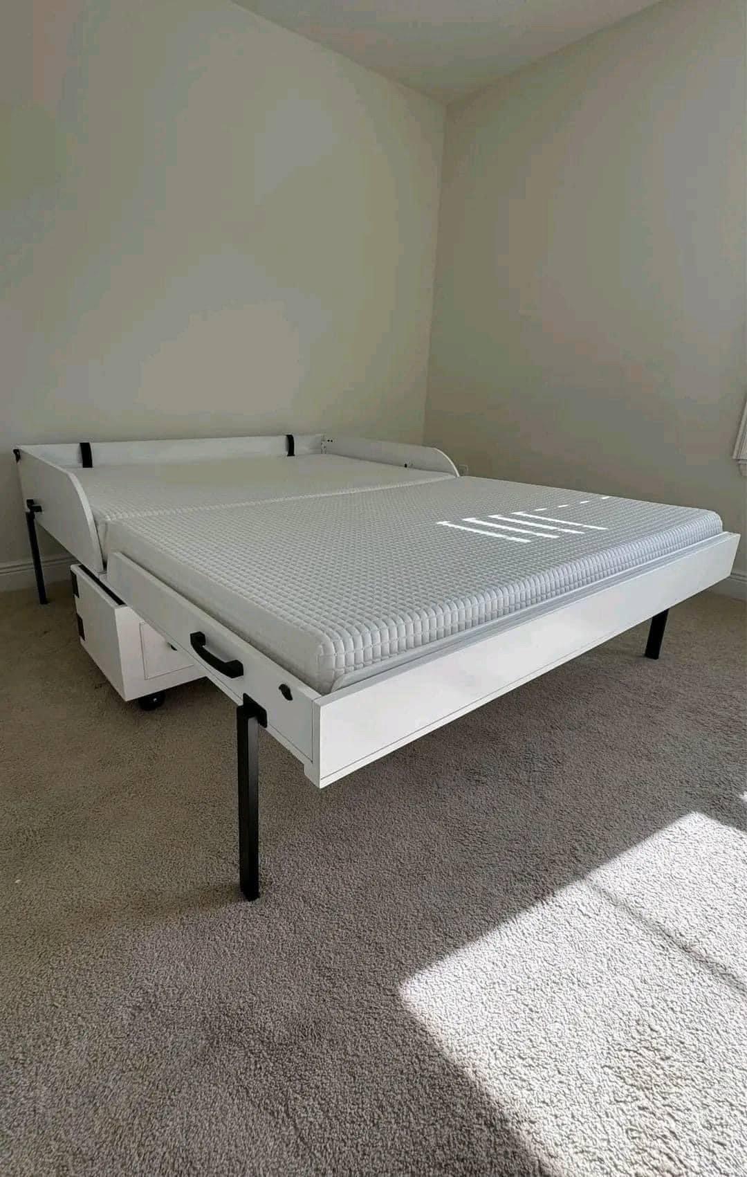 Caribou Murphy Bed  Queen Size with Memory Foam Mattress