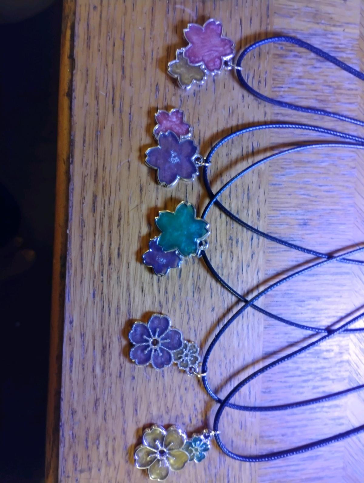 unique handcrafted Resin necklaces