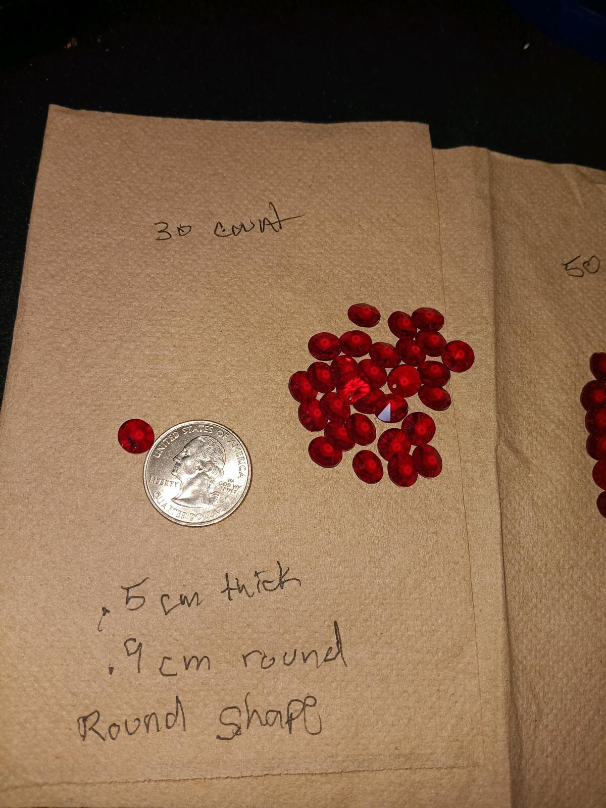 Garnet beads lab grown - Hayward, California - FleaMarketBay