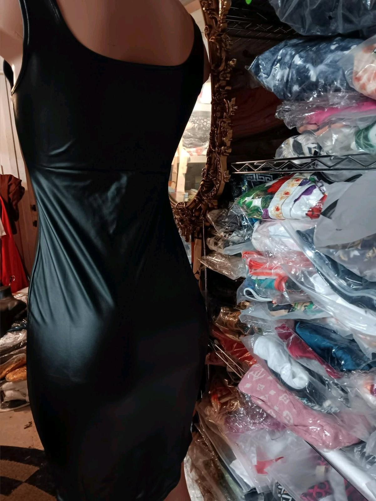 Womens PU Leather Bodycon Dress - Lanham, Maryland - FleaMarketBay