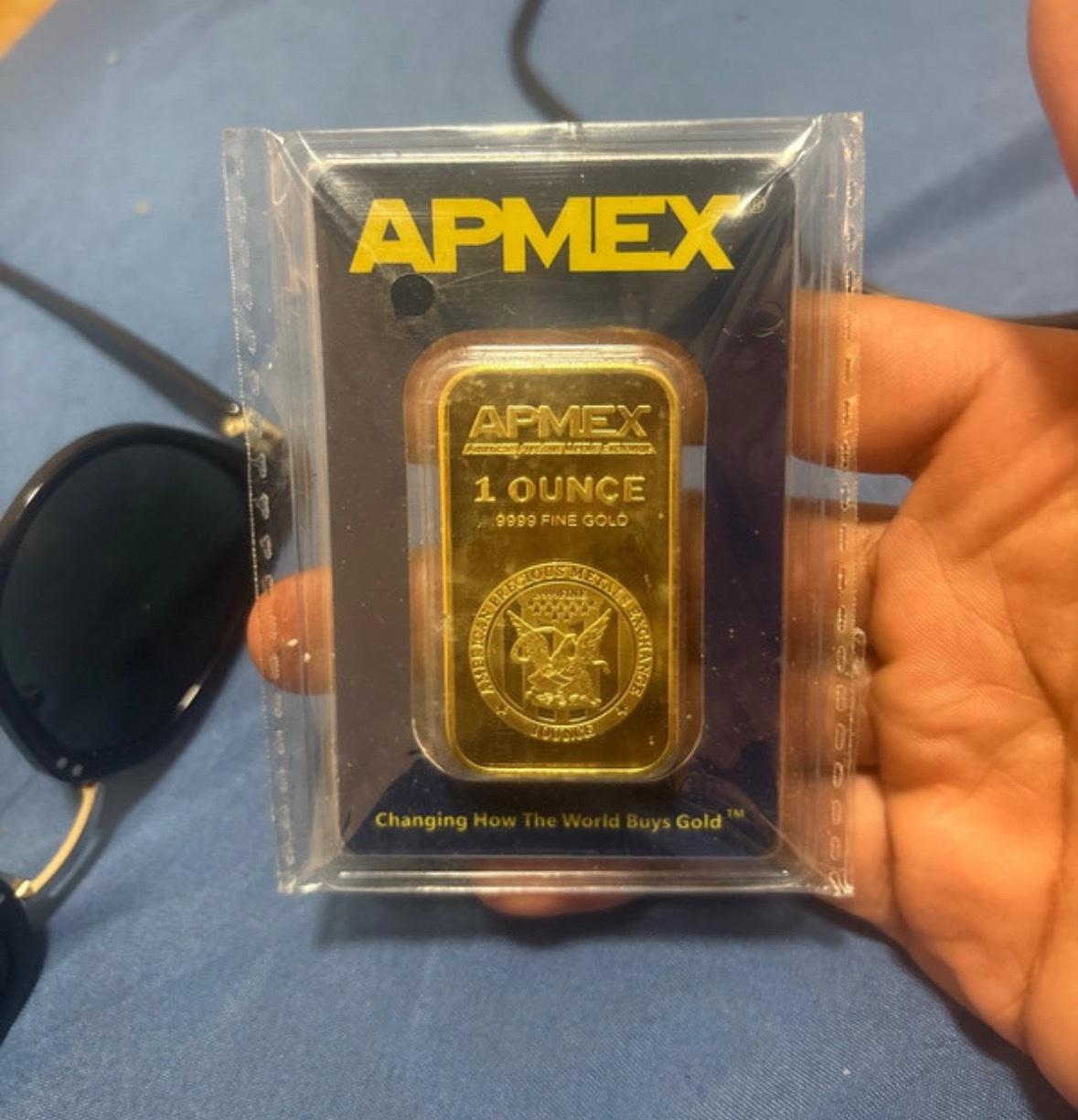 Apmex 1 Oz gold bar - Adams, New York - FleaMarketBay