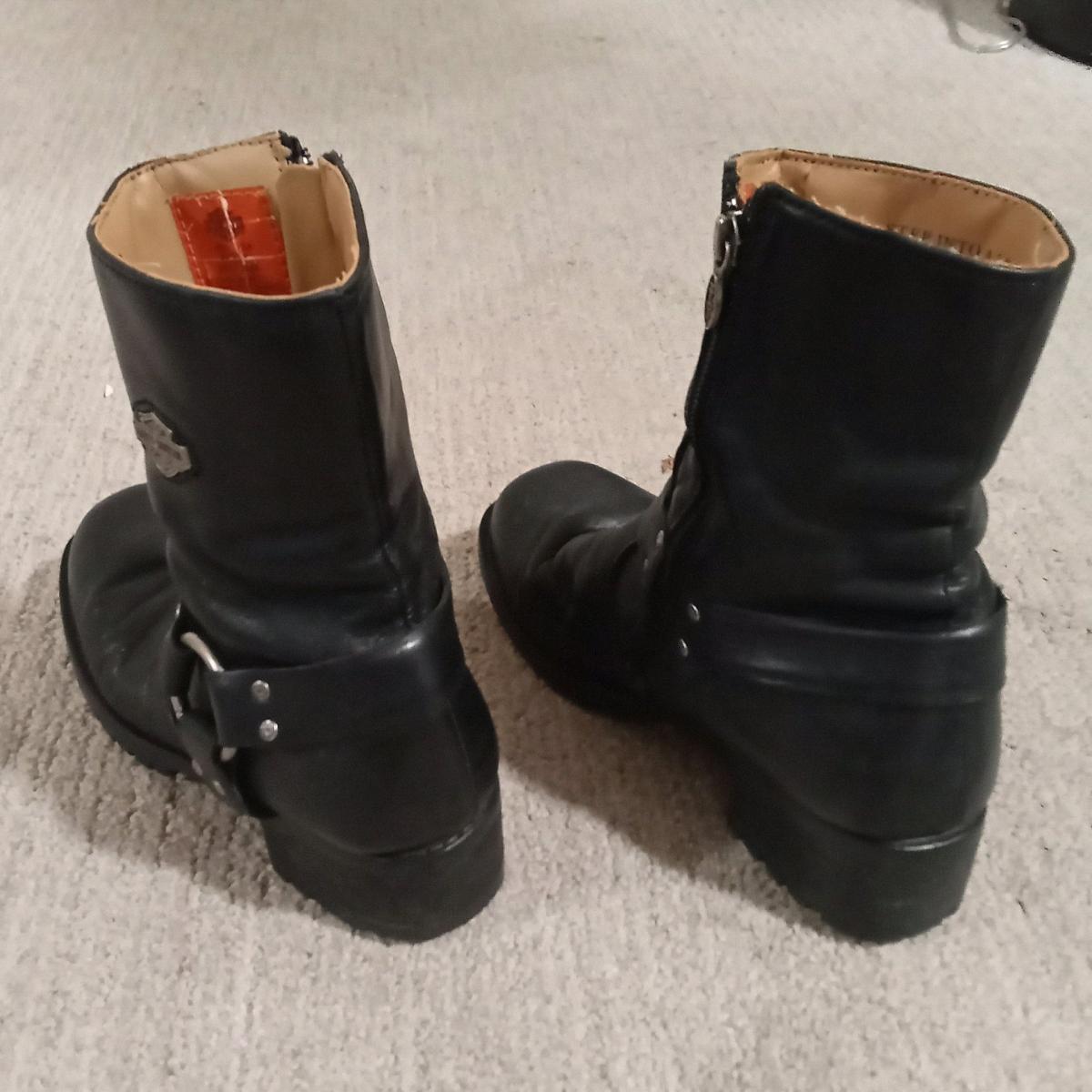 Womens 65 Y2K Used VTG Harley Davidson Moto Boots - Colorado Springs, Colorado - FleaMarketBay