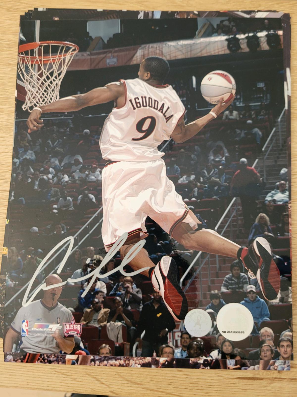 autographed Andre iguodala photo