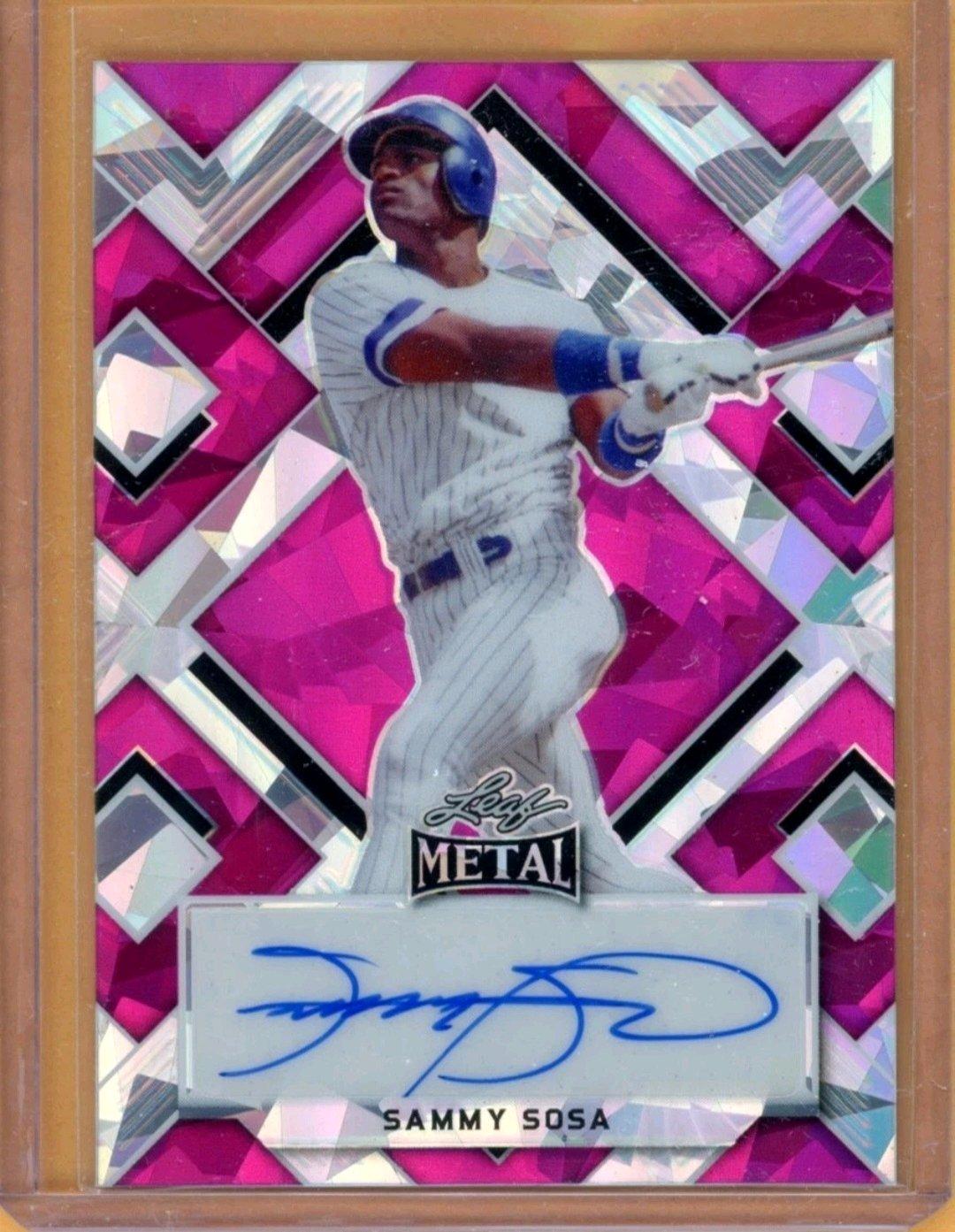 sammy sosa autographed card