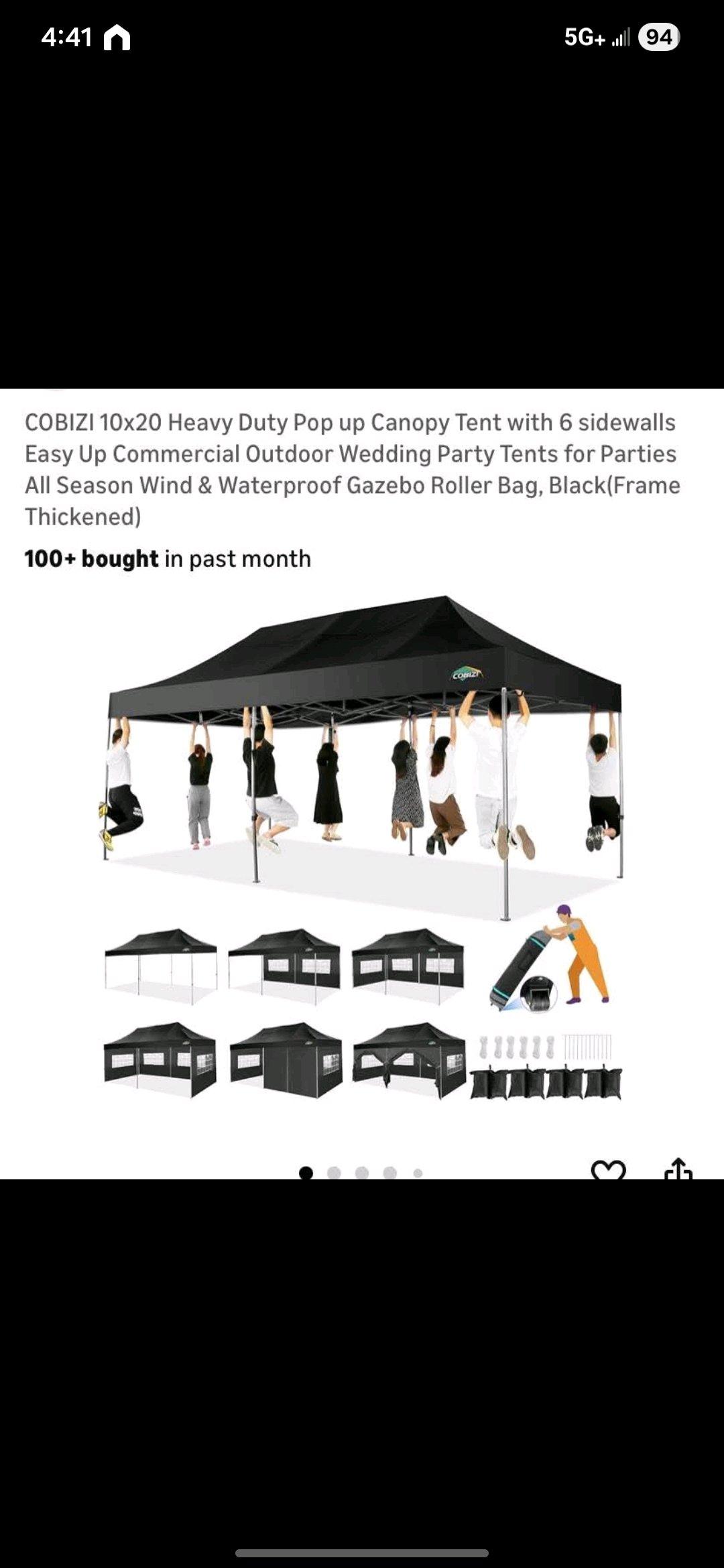 10x20 Canopy - Lansdale, Pennsylvania - FleaMarketBay