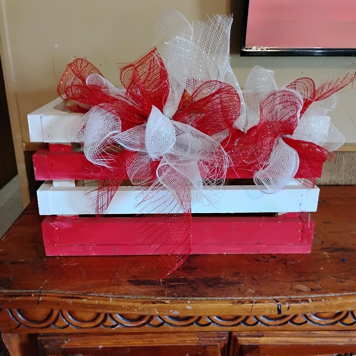 wooden crate Christmas