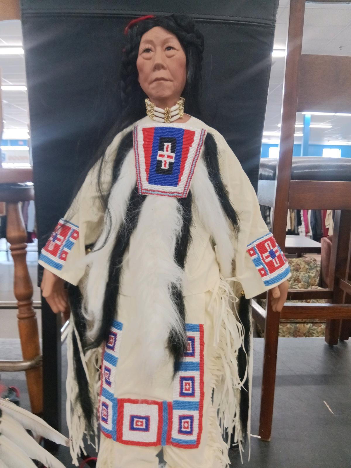 Timeless American Indian Thunderhawk 26inch porcelain doll - Prescott Valley, Arizona - FleaMarketBay